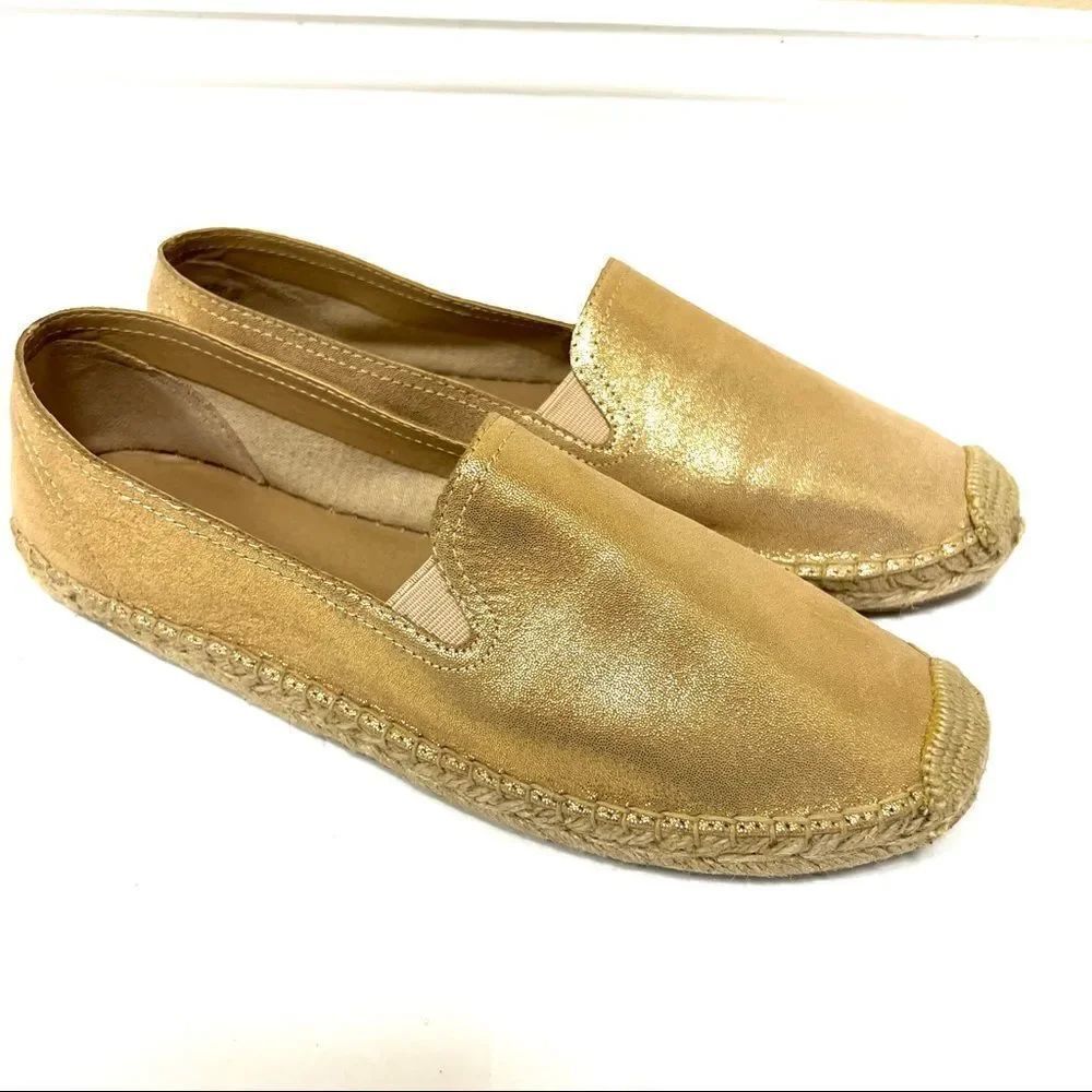 Soul Naturalizer Rose Gold espadrille flats size 10